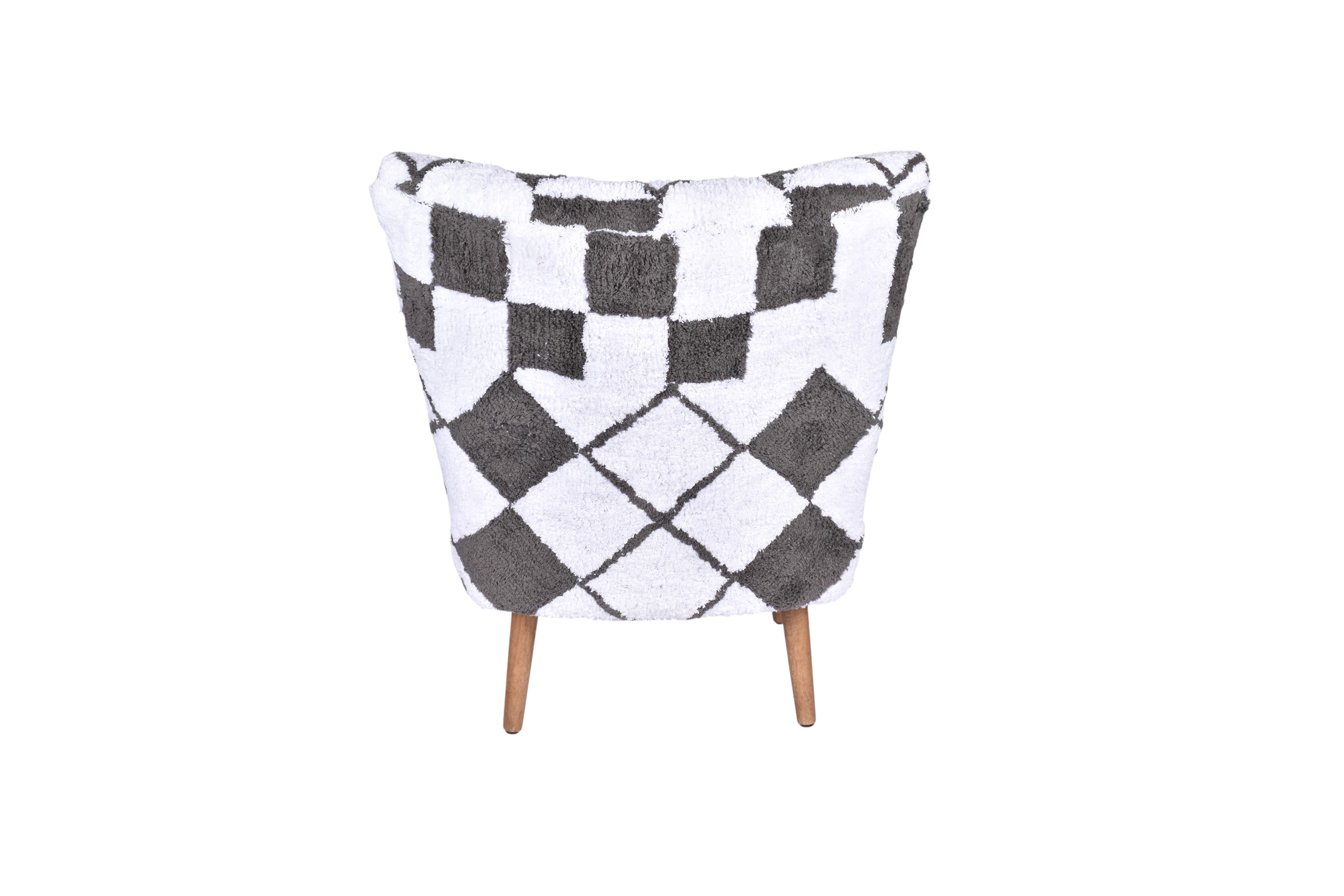 Monochrome Diamond Accent Chair
