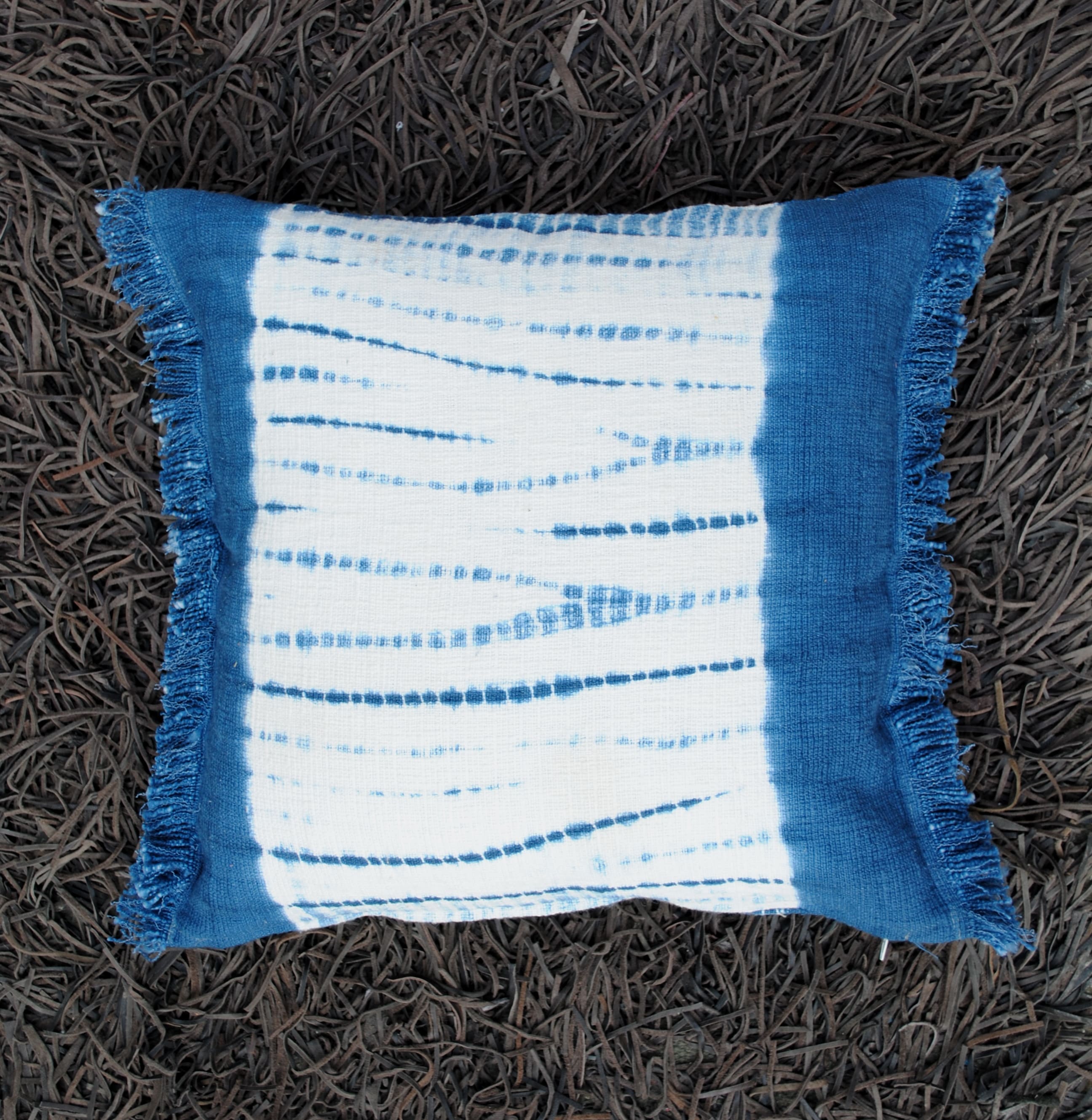 Boho Tie-Dye Stripes Cushion cover