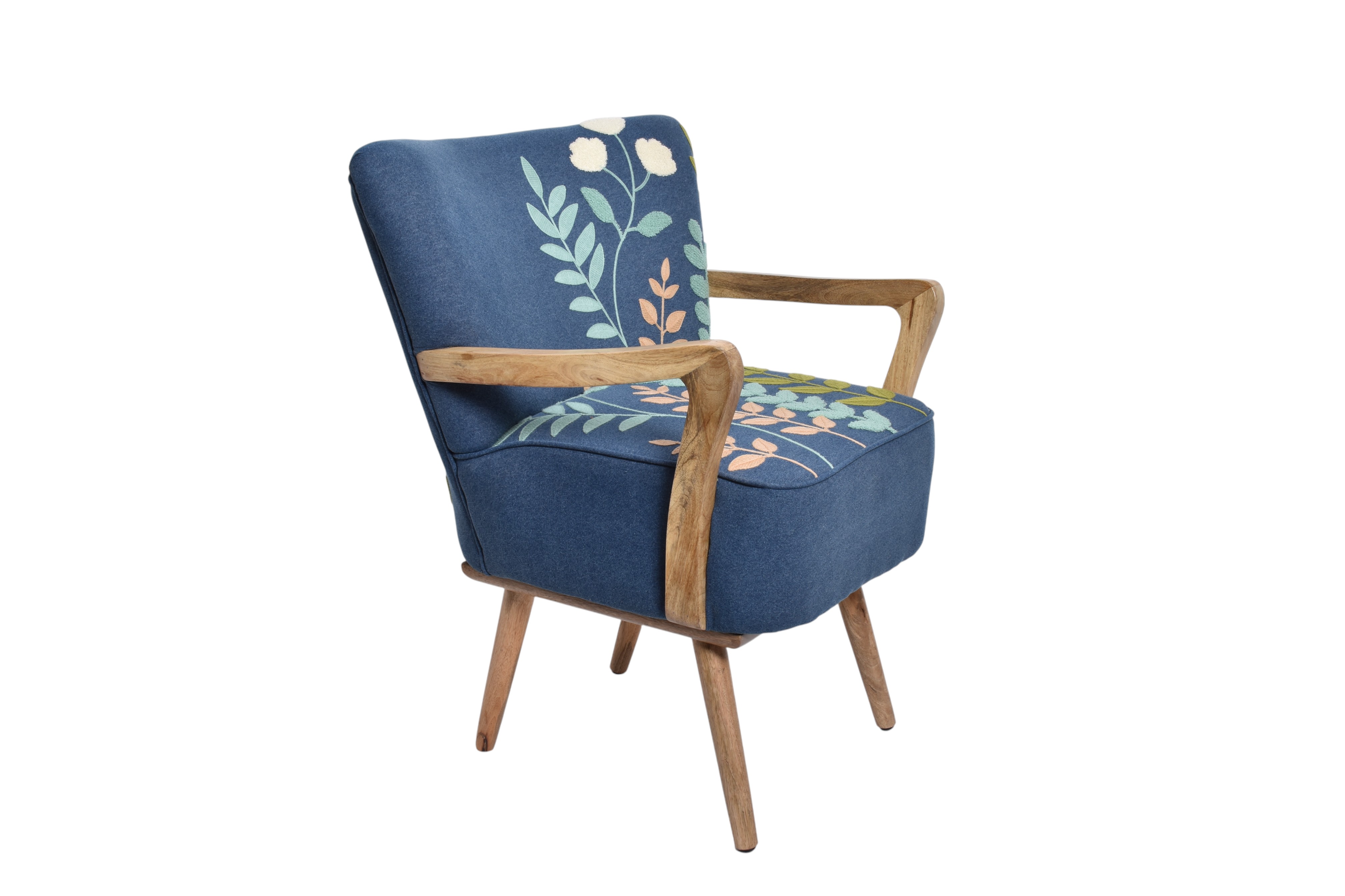 Botanic Denim Accent Chair