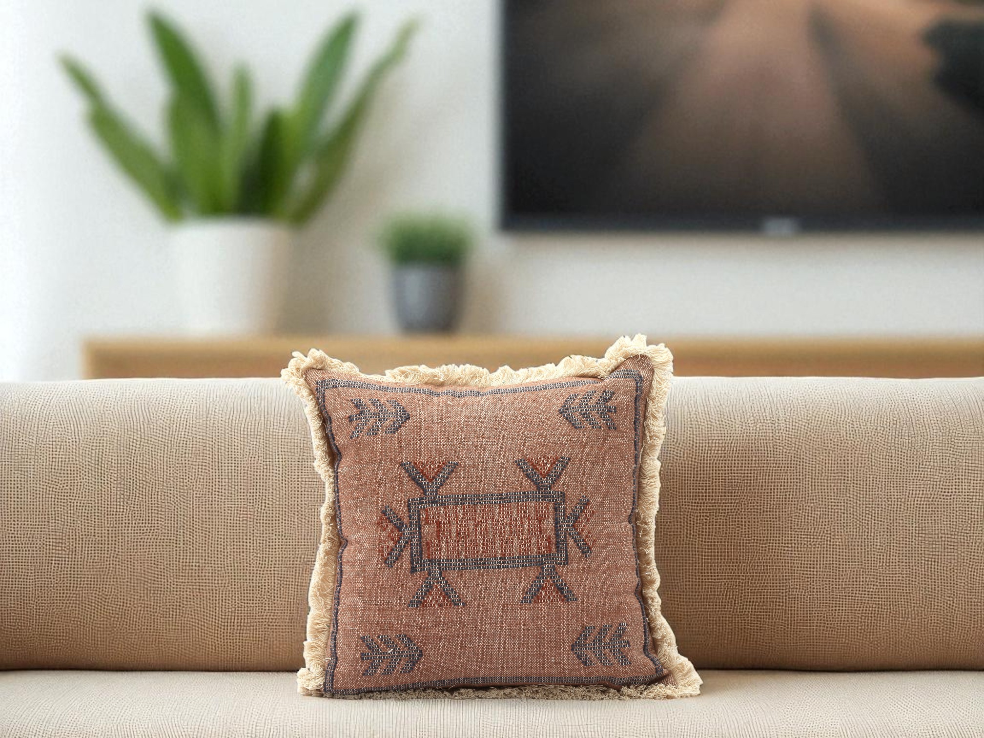 Terracotta Tribe Cushion
