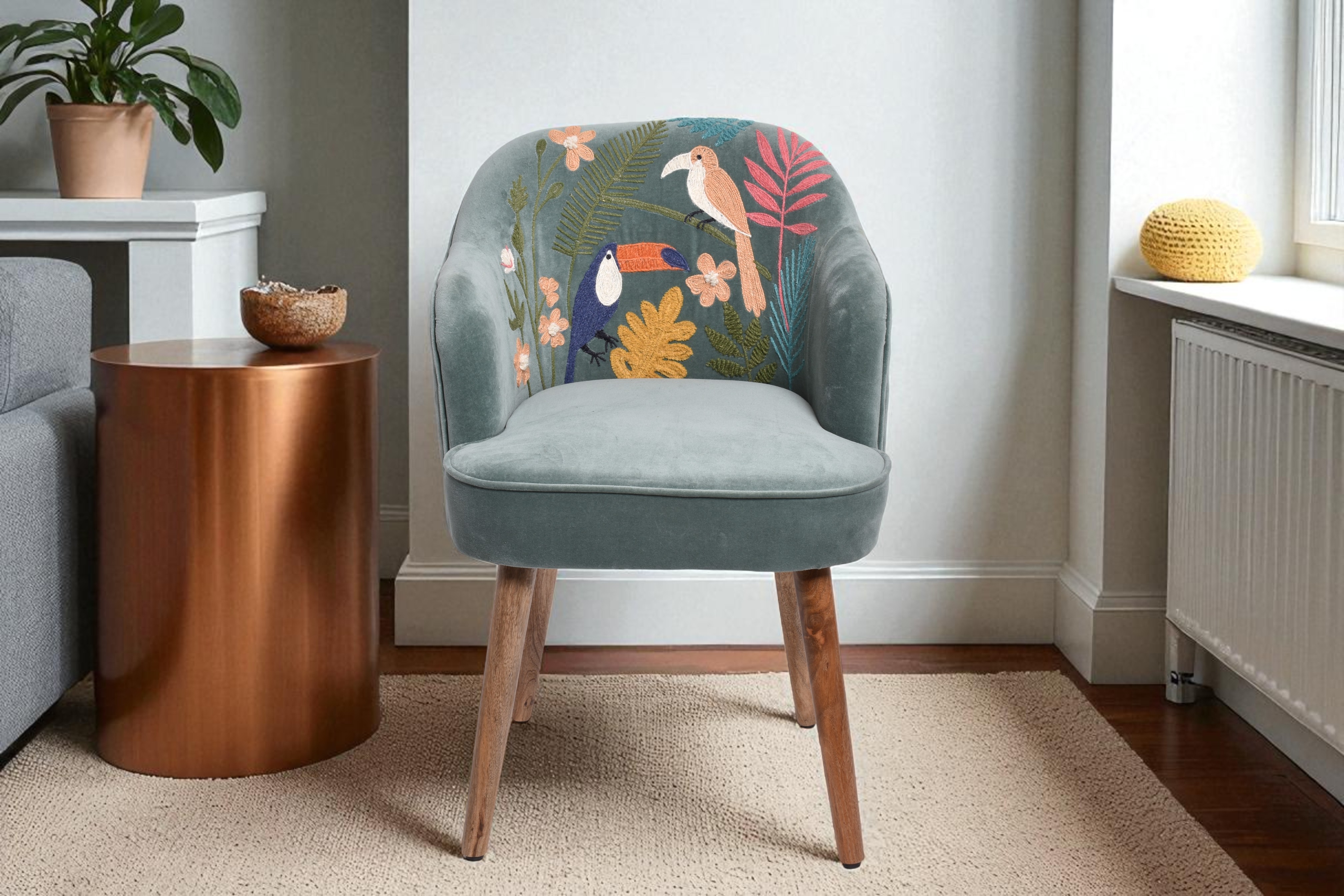 Tropical Birdsong Accent Chair