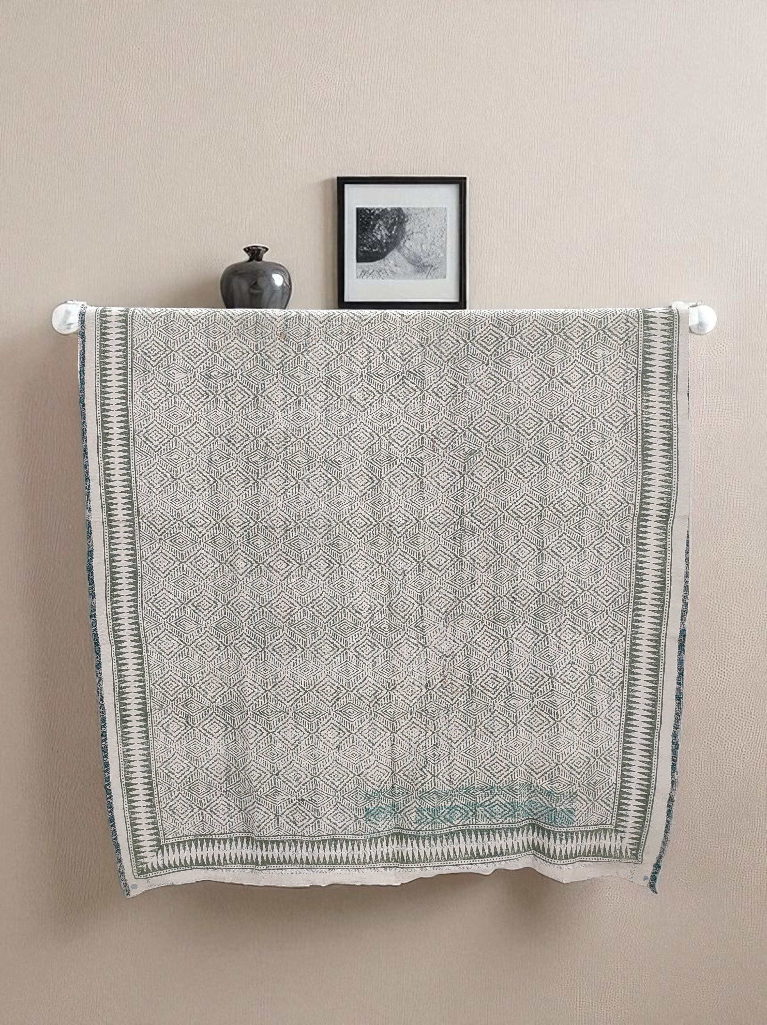 Sage Diamond Throw