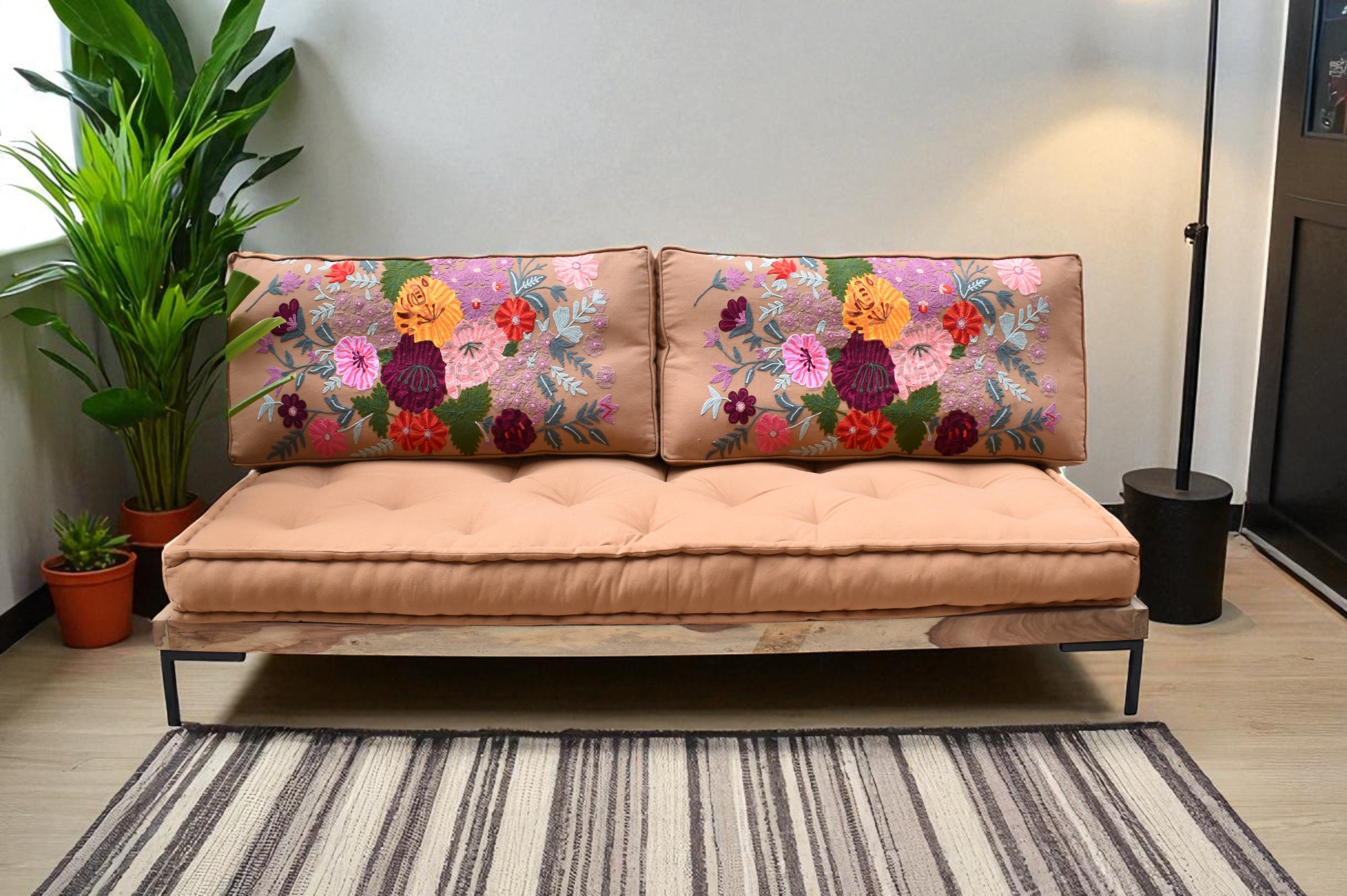 Embroidered Blossom Sofa
