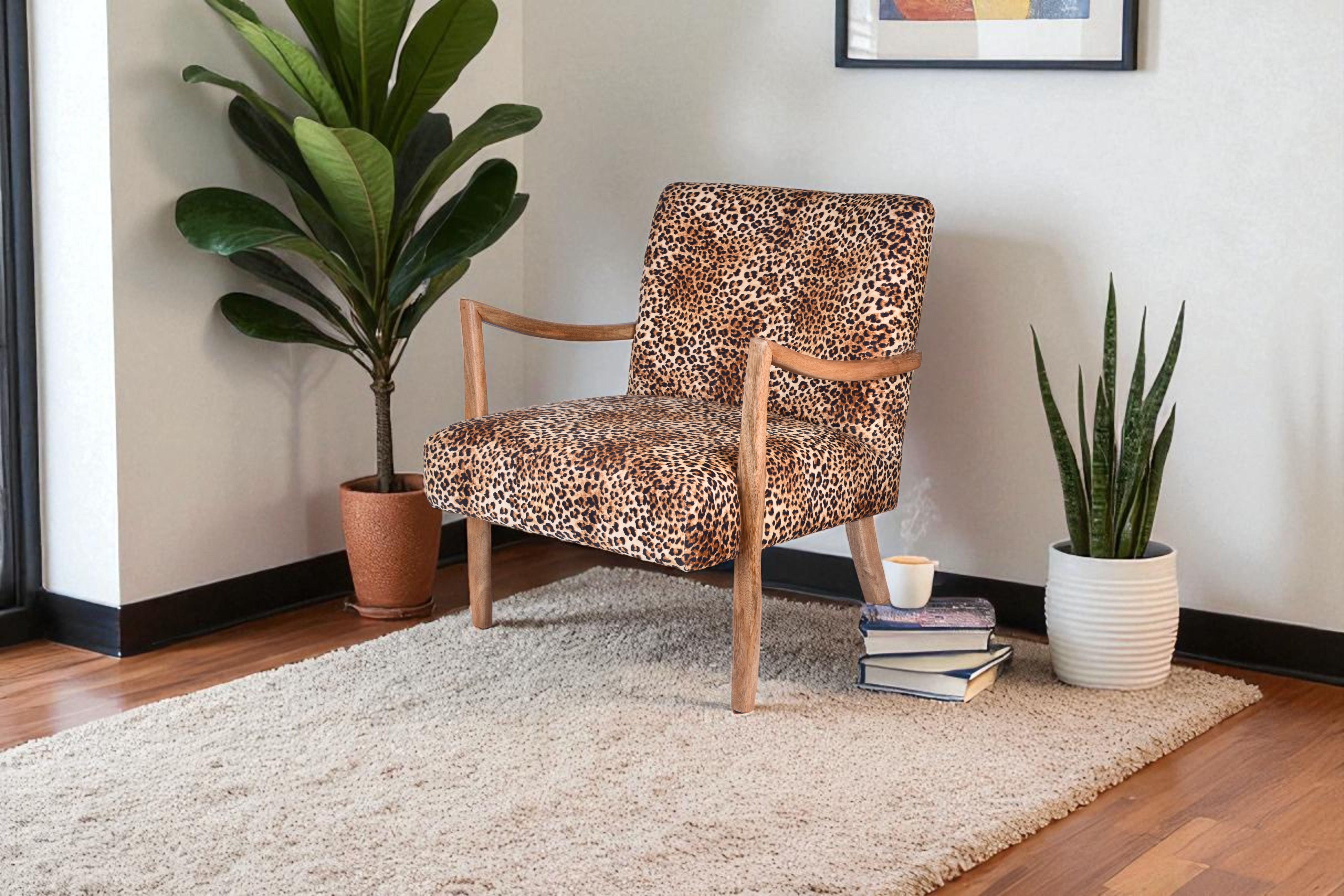 Leopard Luxe Accent Chair
