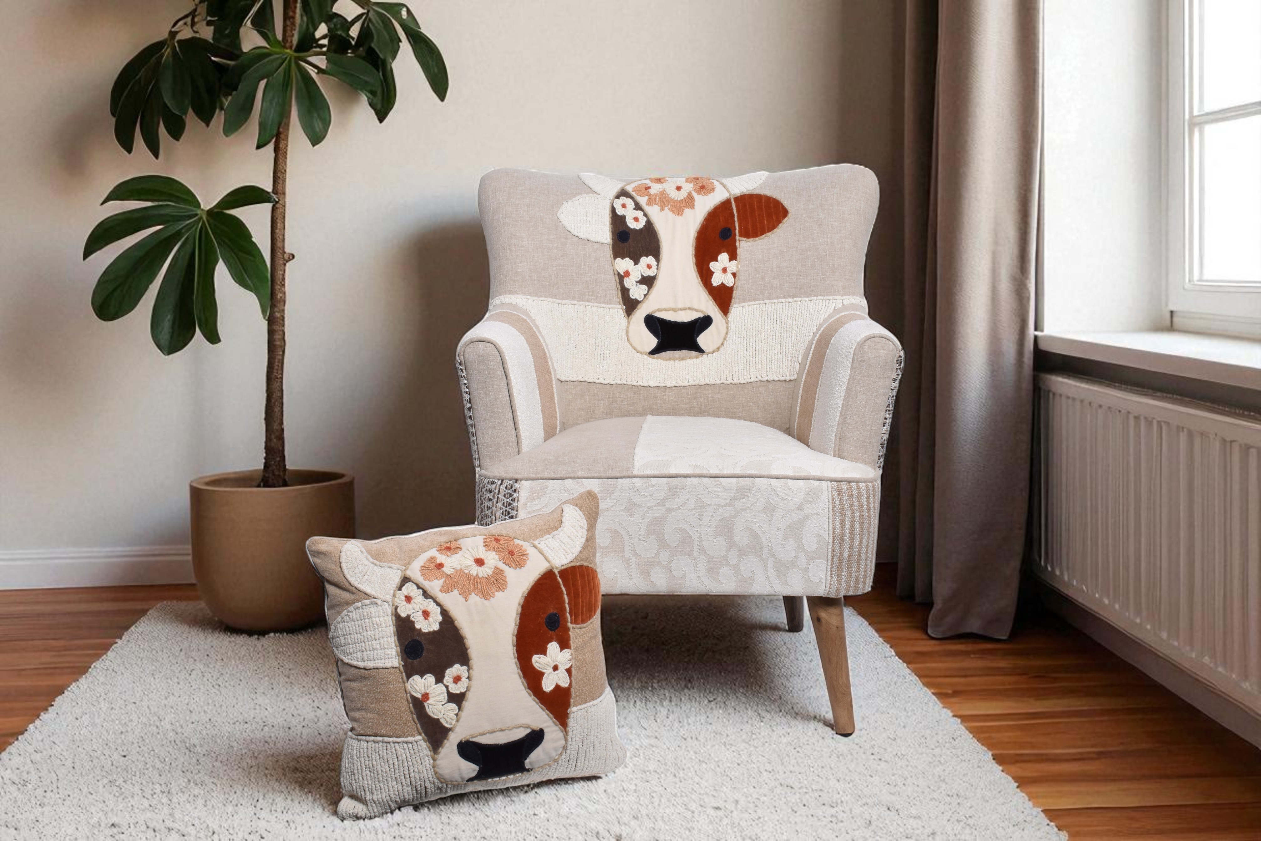 Blooming Cow Chair